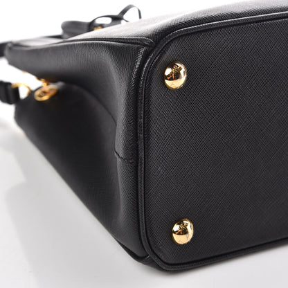 Prada Saffiano Small Galleria Double Zip Tote Black 9 of 10