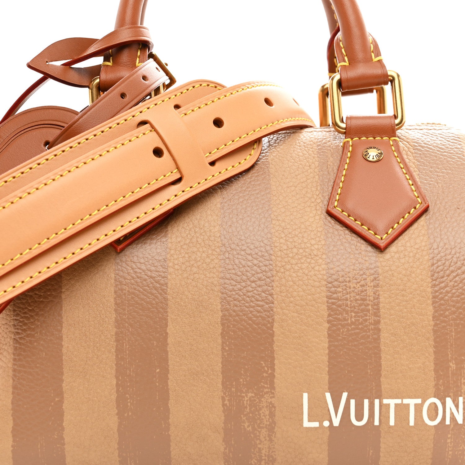Louis Vuitton Calfskin Washed Stripes Speedy P9 Bandouliere 20