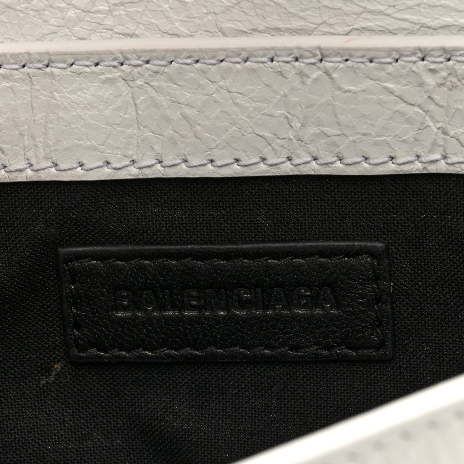 Balenciaga Agneau Arena Le Cagole Sling Bag XS Optic White 6 of 9