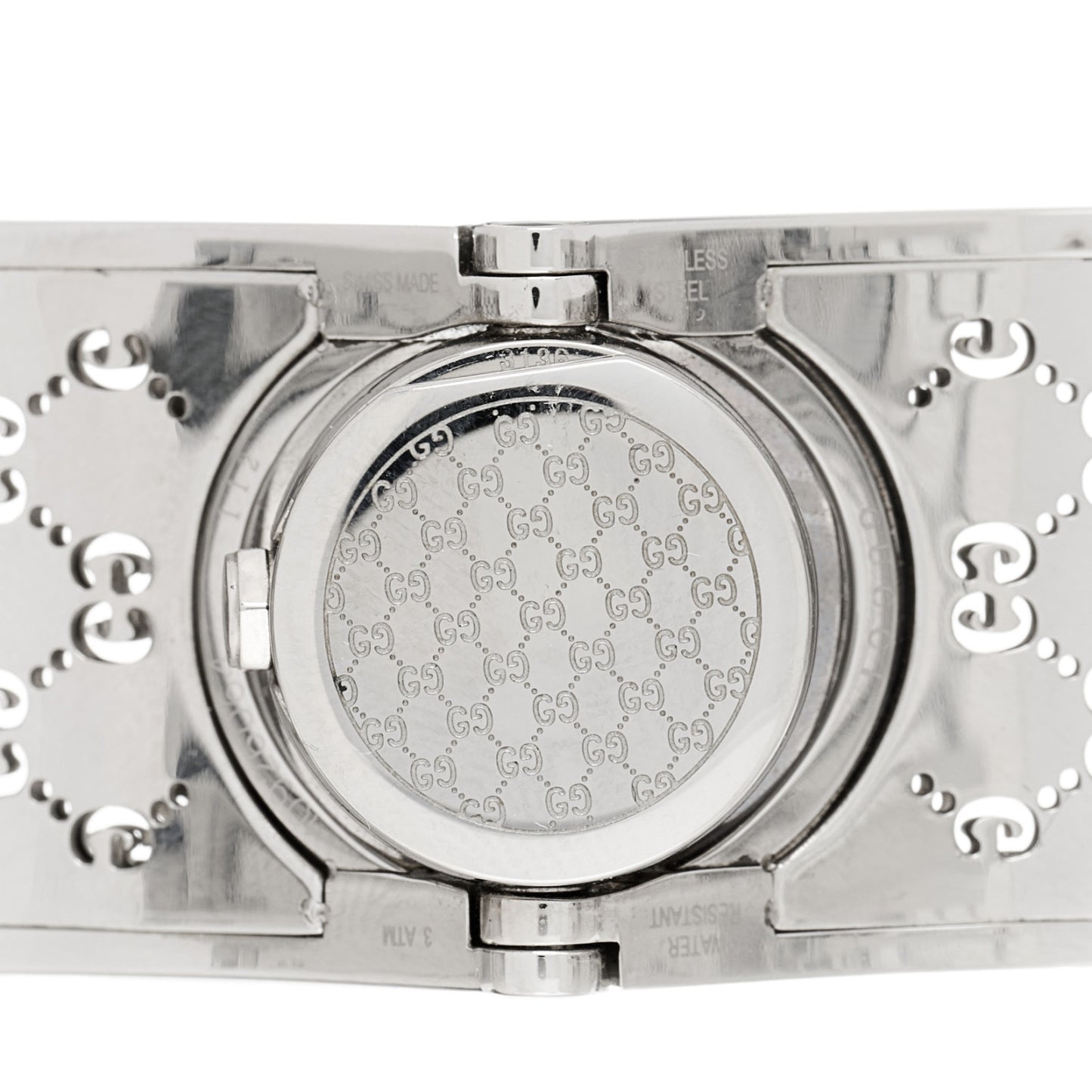 Stainless Steel Diamond Bezel 23mm Twirl Quartz Watch Brown
