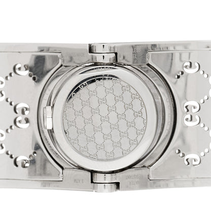 Gucci Stainless Steel Diamond Bezel 23mm Twirl Quartz Watch Brown 4 of 5