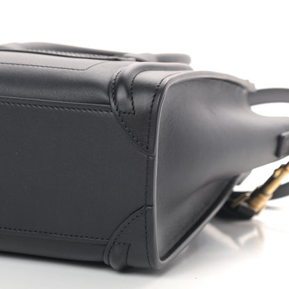 Celine Smooth Calfskin Nano Luggage Black 7 of 10