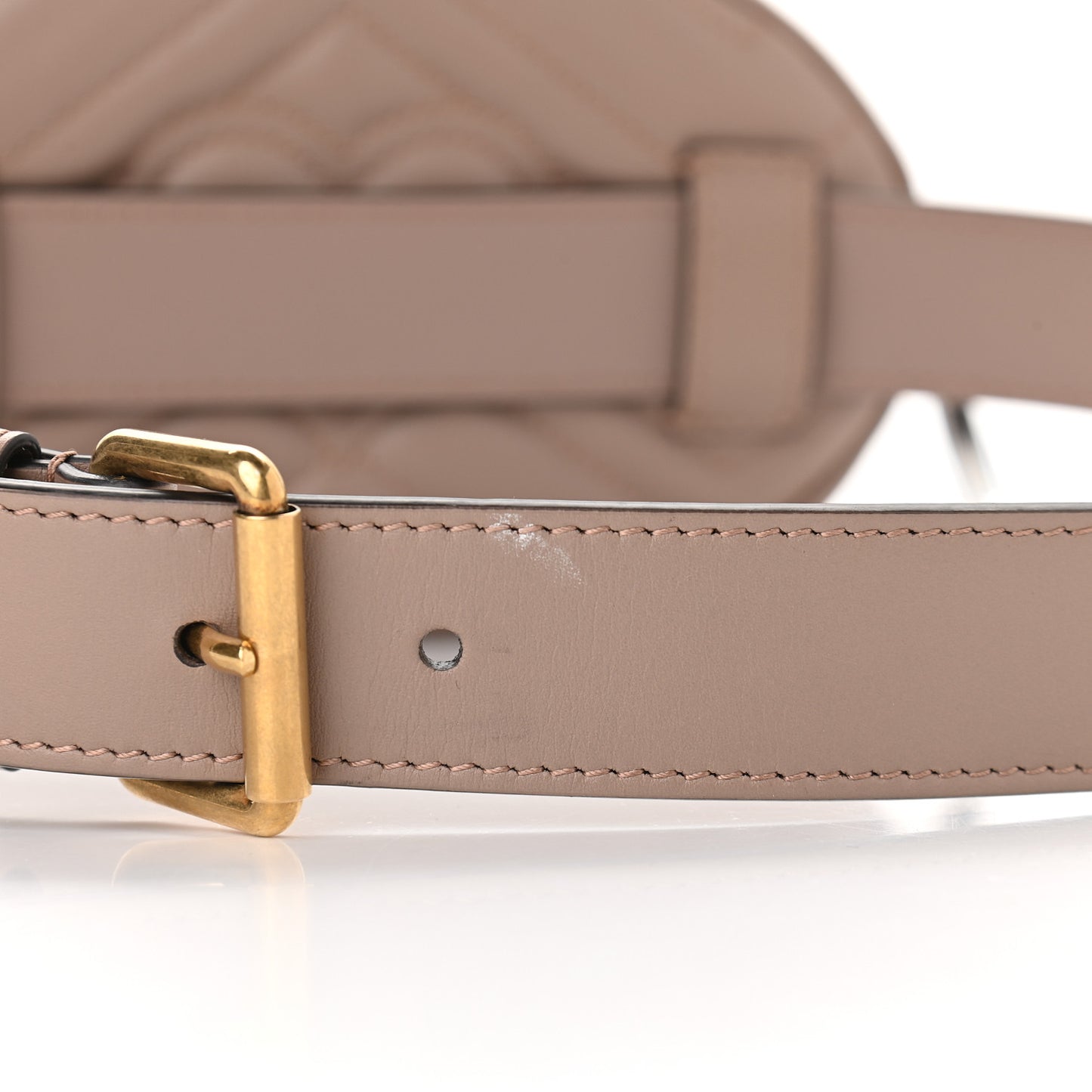 Calfskin Matelasse GG Marmont Belt Bag 85 34 Porcelain Rose