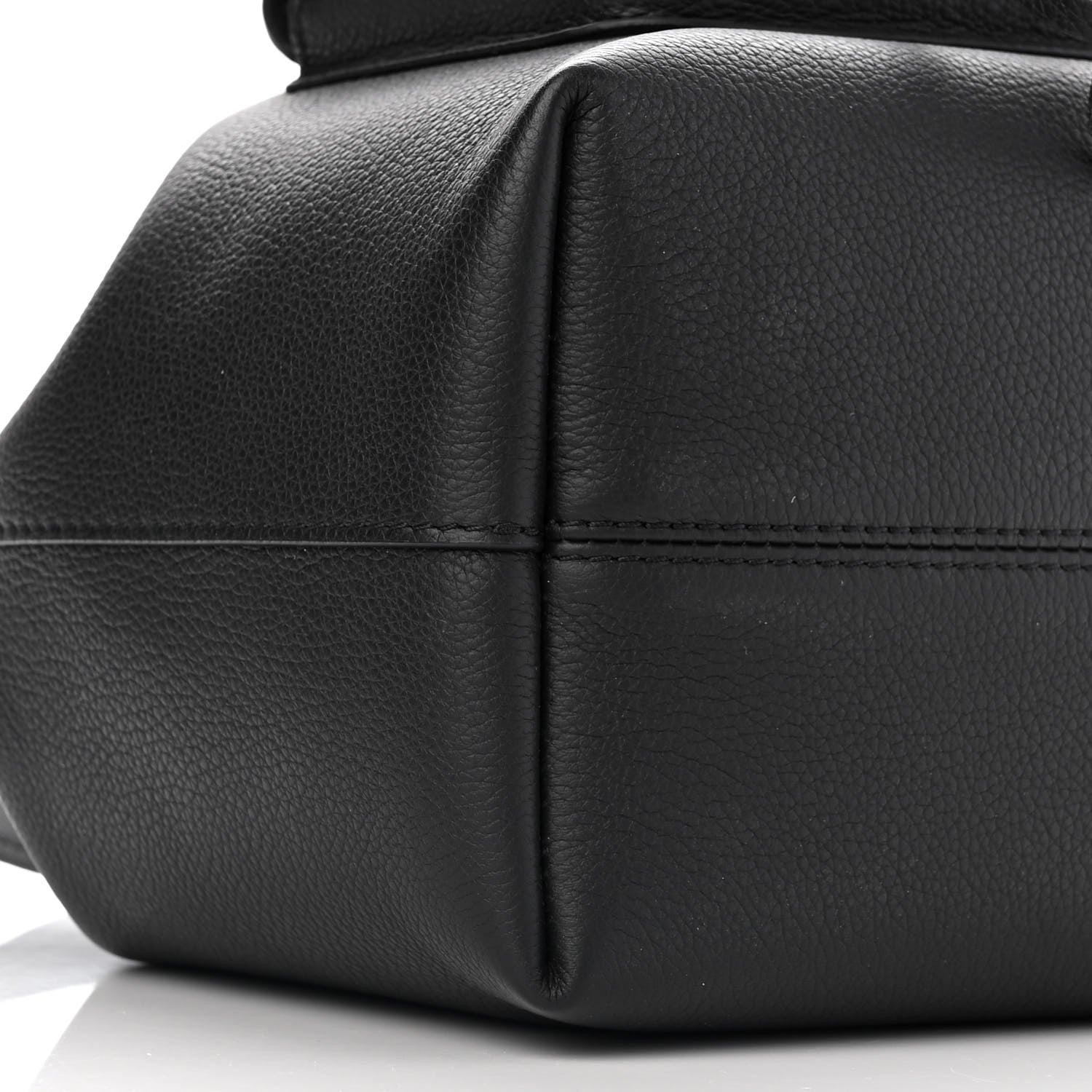 Louis Vuitton Calfskin Lockme Bucket MM Black 8 of 10