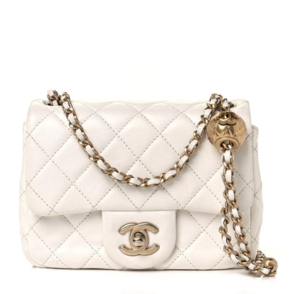 Chanel Lambskin Quilted Mini Pearl Crush Flap White 1 of 10