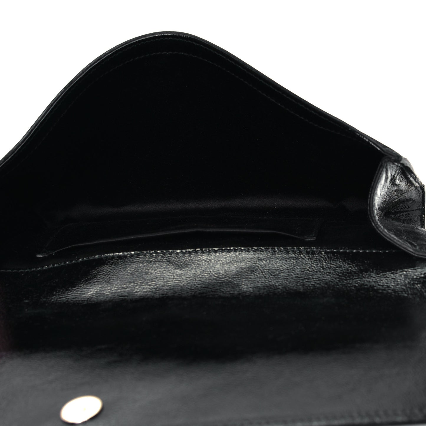 Textured Patent Monogram Large Belle De Jour Clutch Black