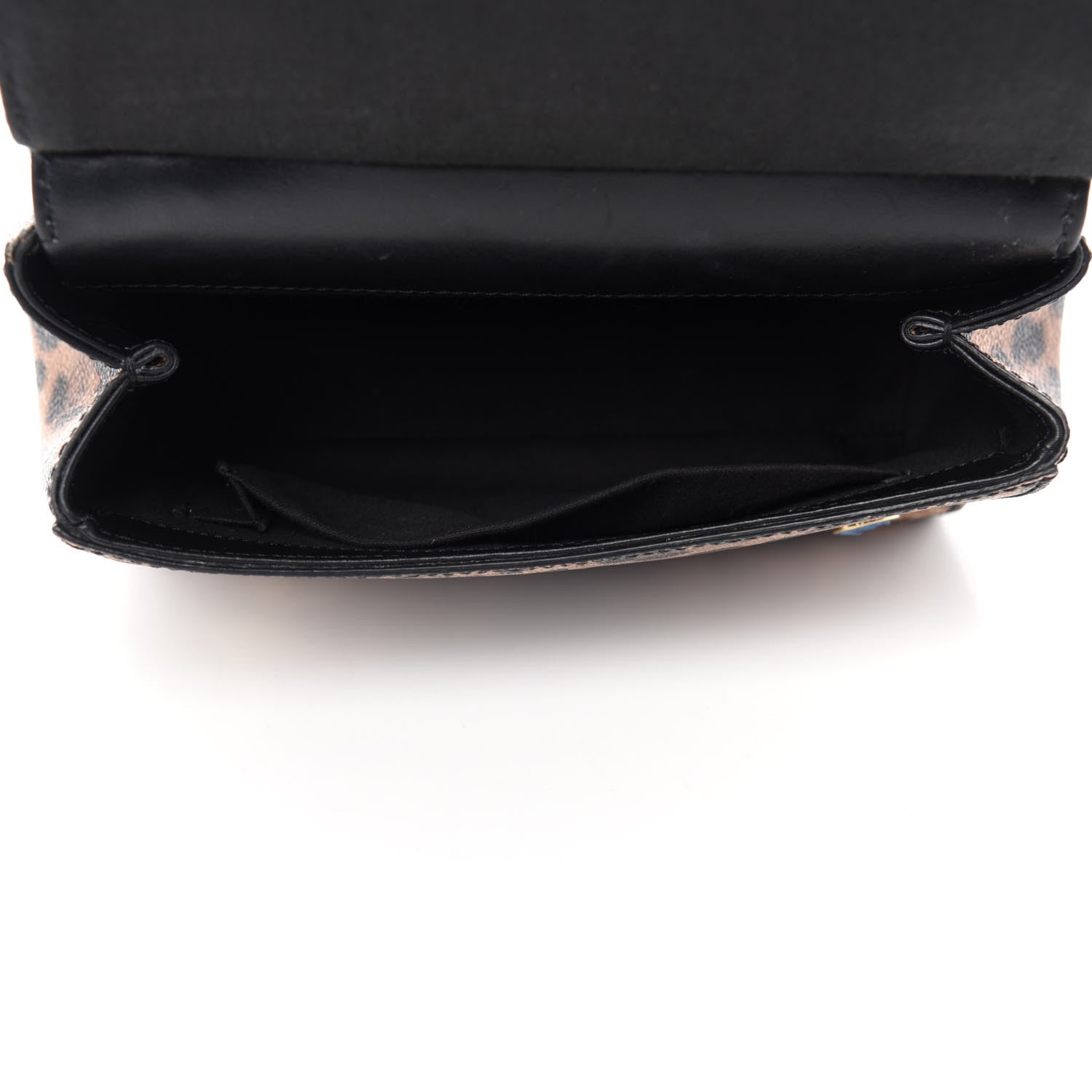 Dolce & Gabbana Dauphine Leopard Print Mini Miss Sicily Satchel Black 5 of 12