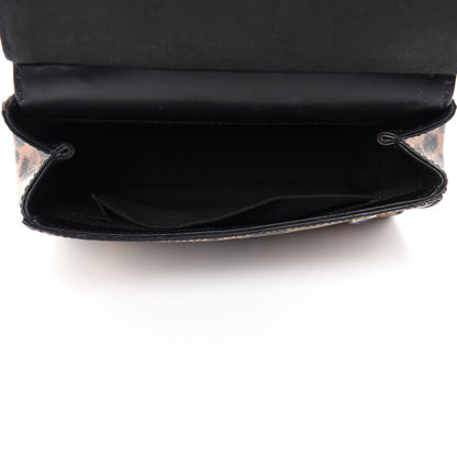 Dolce & Gabbana Dauphine Leopard Print Mini Miss Sicily Satchel Black 5 of 12
