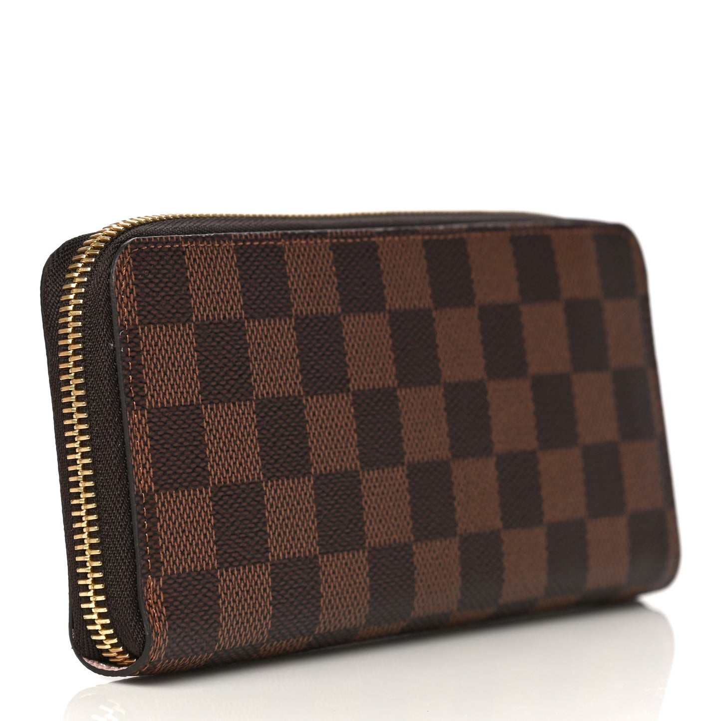Damier Ebene Clemence Wallet Rose Ballerine
