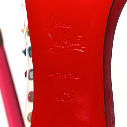 Christian Louboutin Patent PVC Spike Me 100 Pumps 40.5 Multicolor 6 of 7