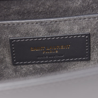 Saint Laurent SAINT LAURENT Smooth Calfskin Medium Classic Monogram Kate Tassel Satchel Grey 6 of 8