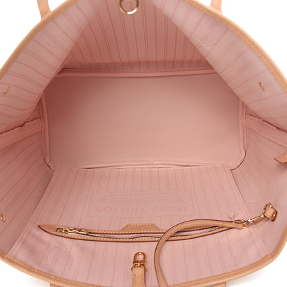 Louis Vuitton Damier Azur Neo Neverfull MM Rose Ballerine 6 of 15
