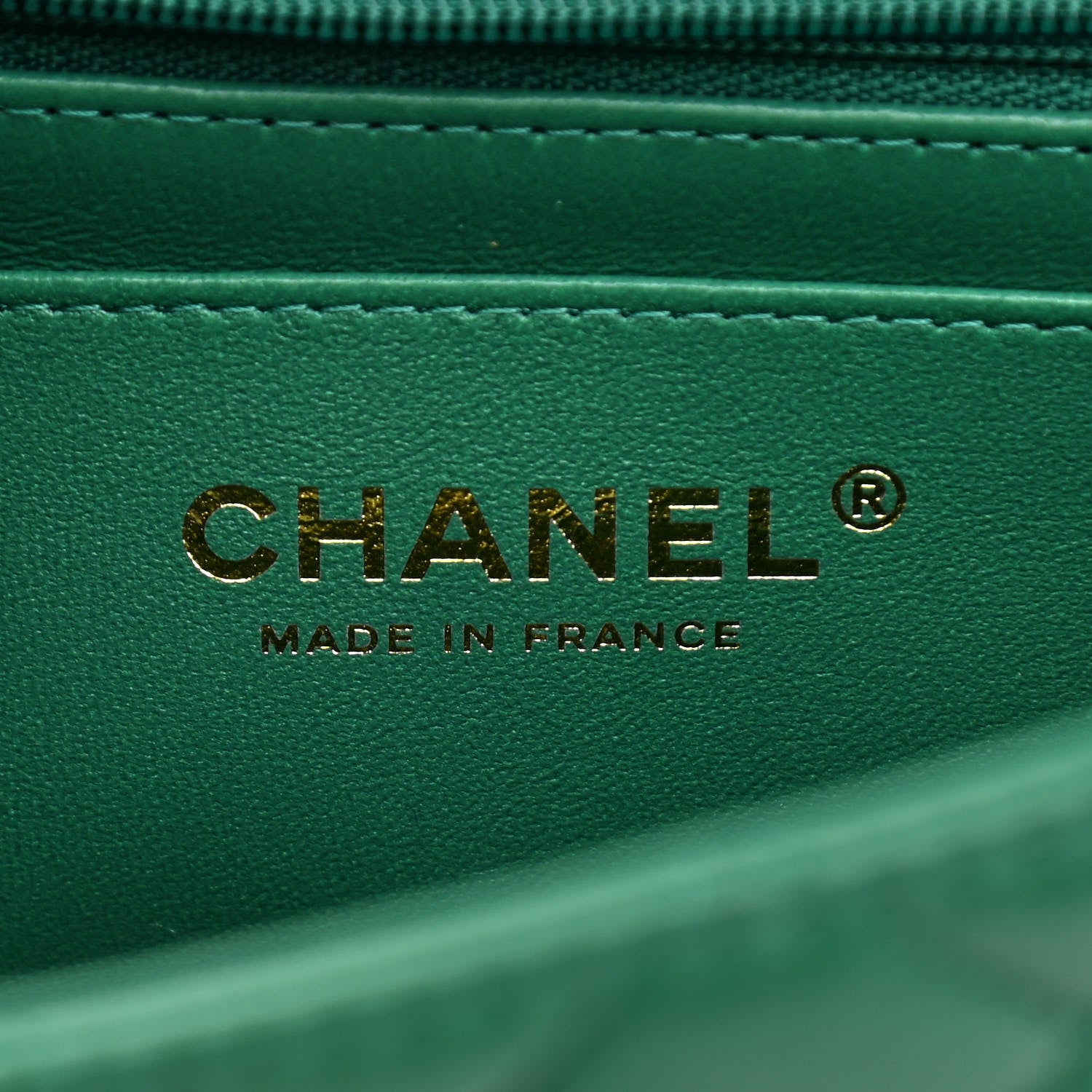 Chanel Lambskin Quilted Mini Top Handle Rectangular Flap Green 6 of 11