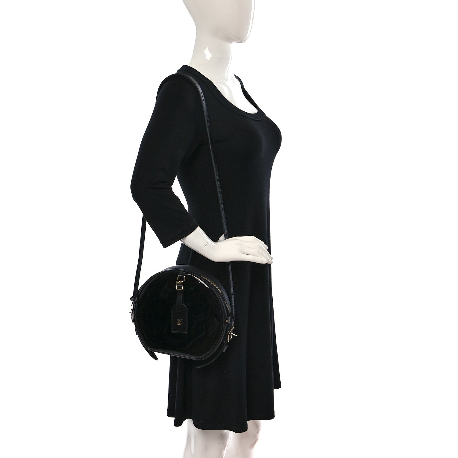 Louis Vuitton Vernis Boite Chapeau Souple MM Black 2 of 11