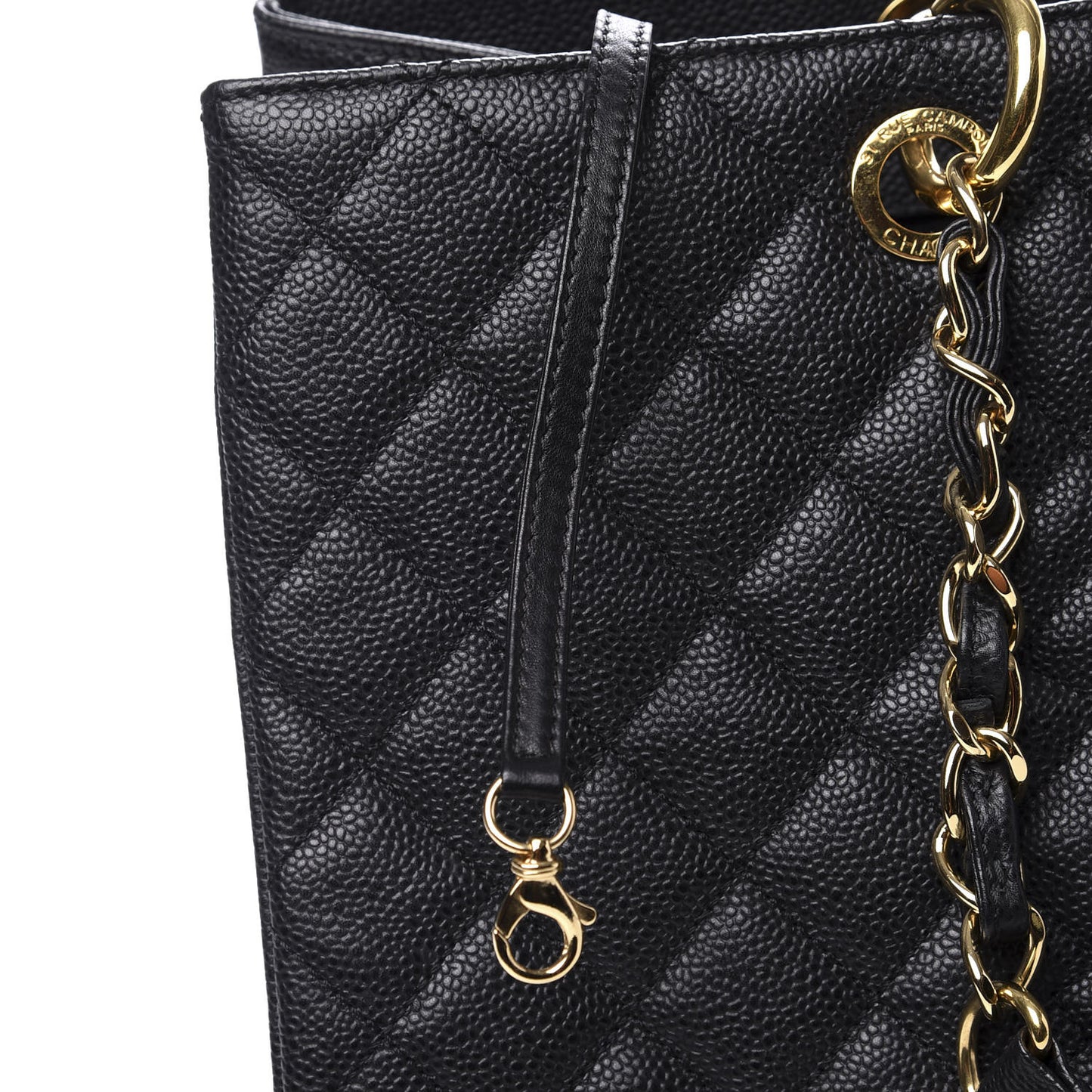Caviar Quilted XL Grand Shopping Tote GST Black