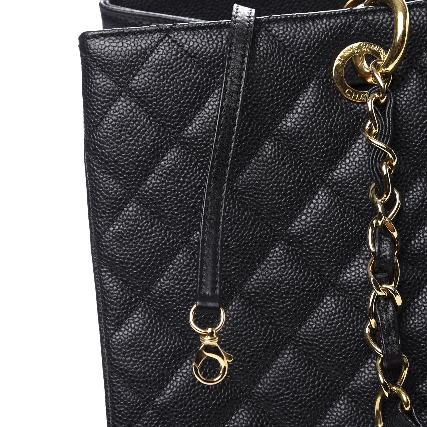 Chanel Caviar Quilted XL Grand Shopping Tote GST Black 8 of 10