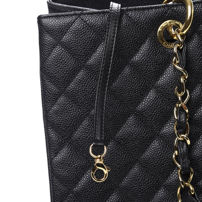 Chanel Caviar Quilted XL Grand Shopping Tote GST Black 8 of 10
