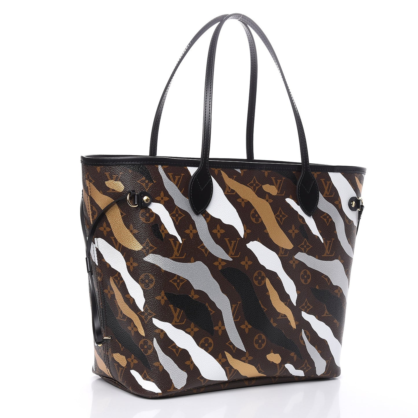 X LOL Monogram Neverfull MM Gold Silver