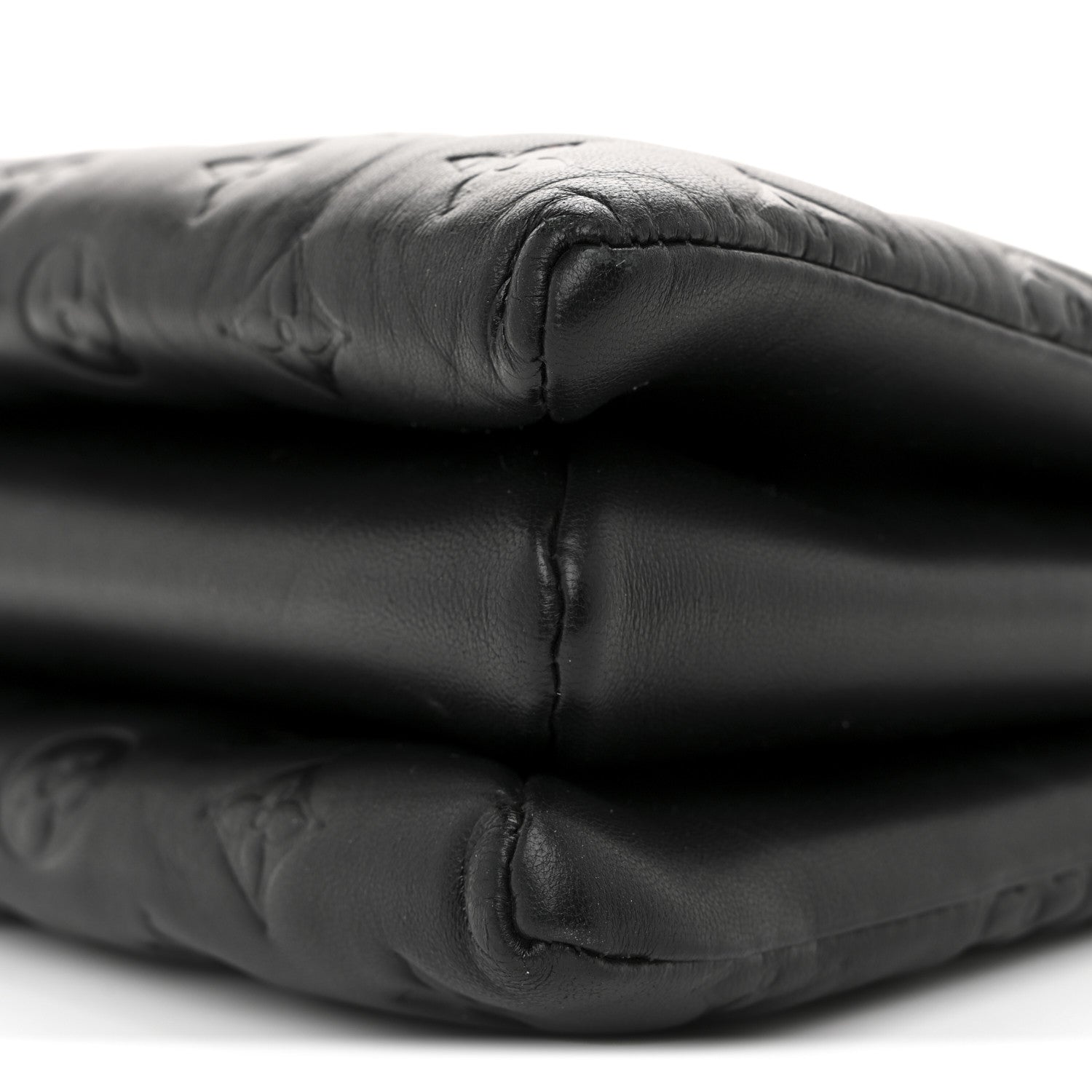 Louis Vuitton Lambskin Embossed Monogram Coussin PM Black 10 of 10