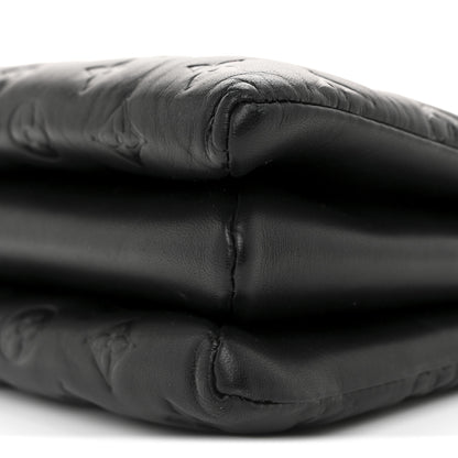 Louis Vuitton Lambskin Embossed Monogram Coussin PM Black 10 of 10