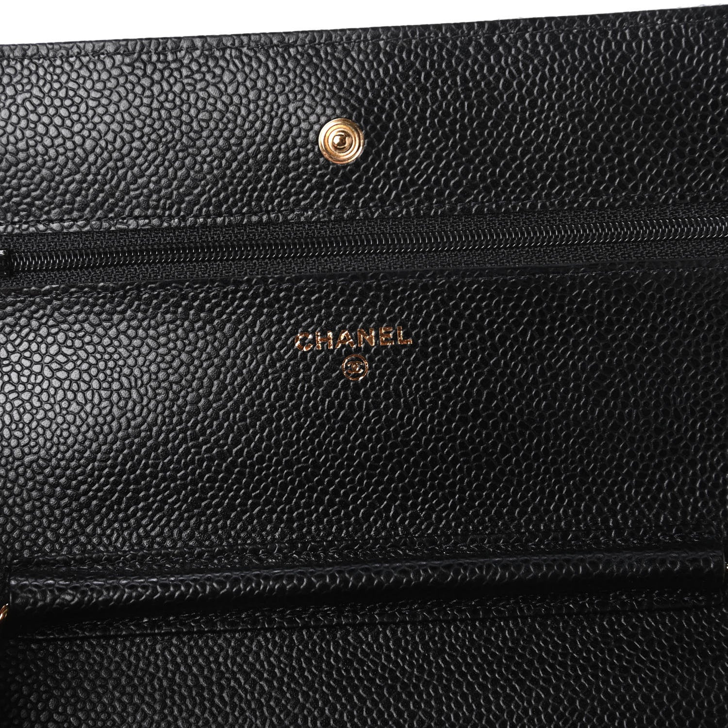 Chanel Caviar Quilted Wallet On Chain WOC Black 8 of 12