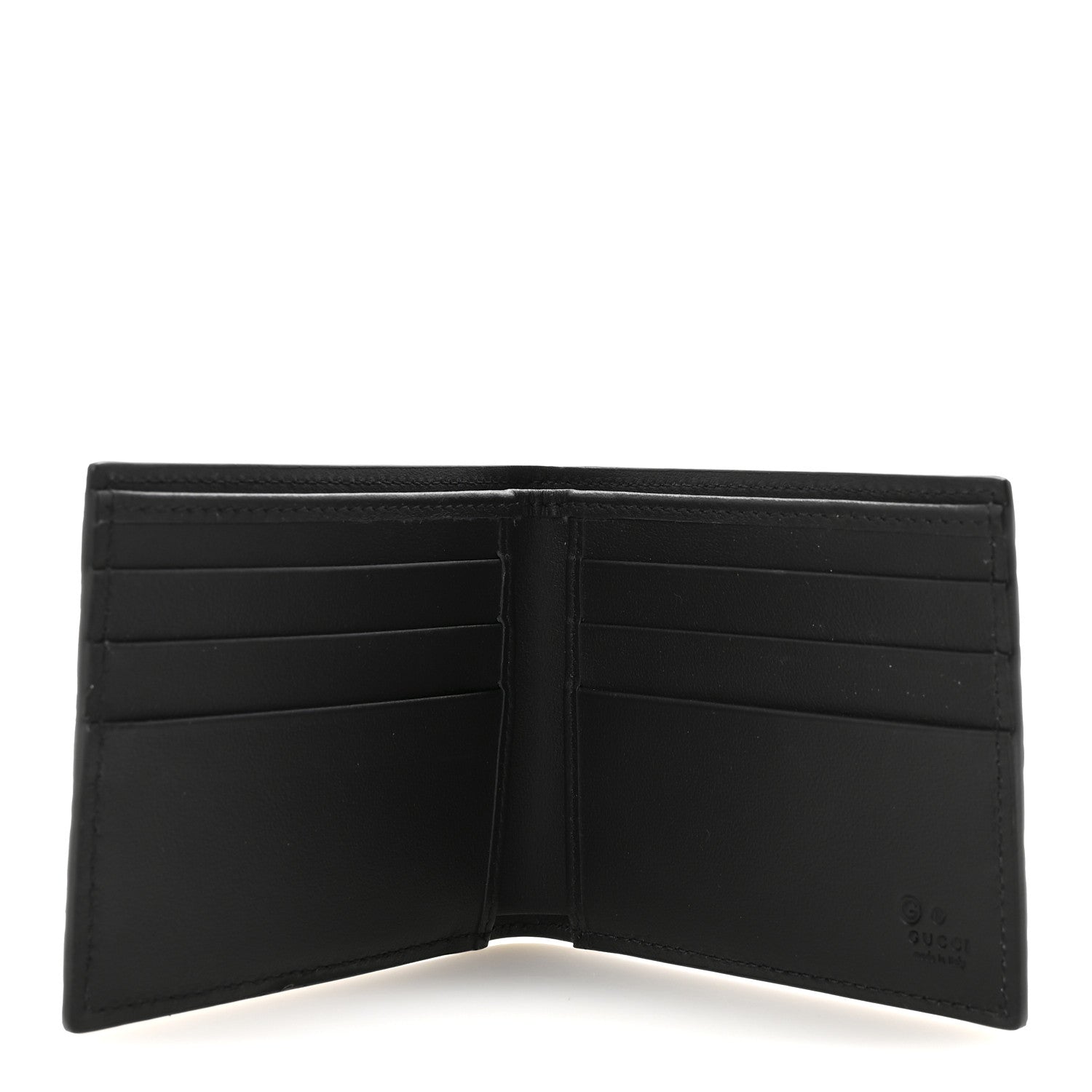 Gucci Micoguccissima Bi-Fold Wallet Black 5 of 7