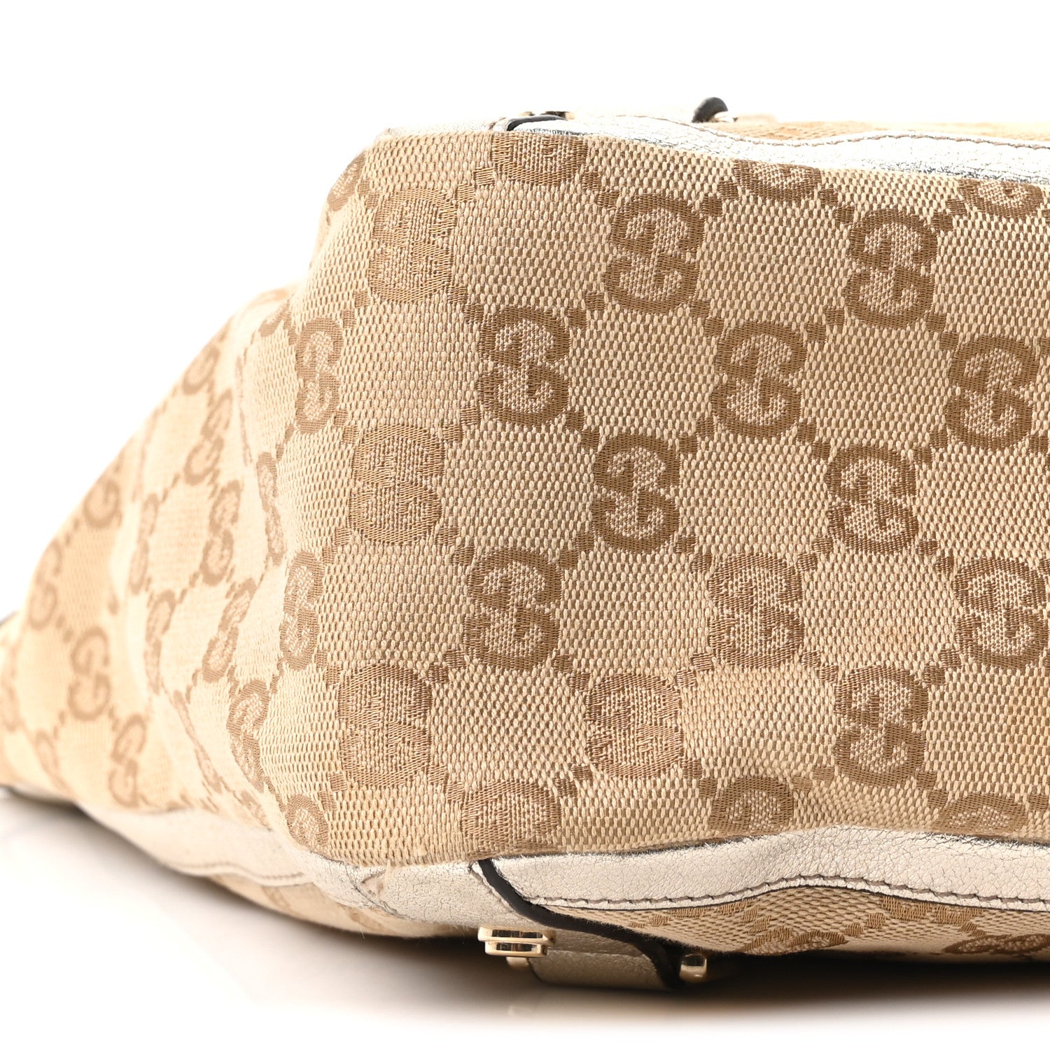 Gucci Monogram Medium Abbey Tote Metallic 9 of 10