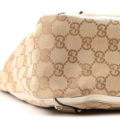 Gucci Monogram Medium Abbey Tote Metallic 9 of 10