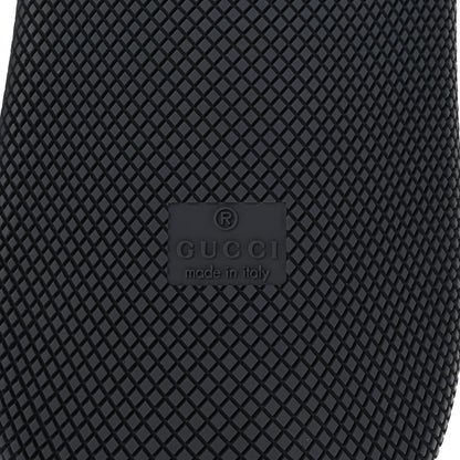 Gucci Monogram Nubuck Miro Soft Calfskin Mens Screener 50mm Sneakers 9.5 Imperial Blue Graphite Grey 8 of 10