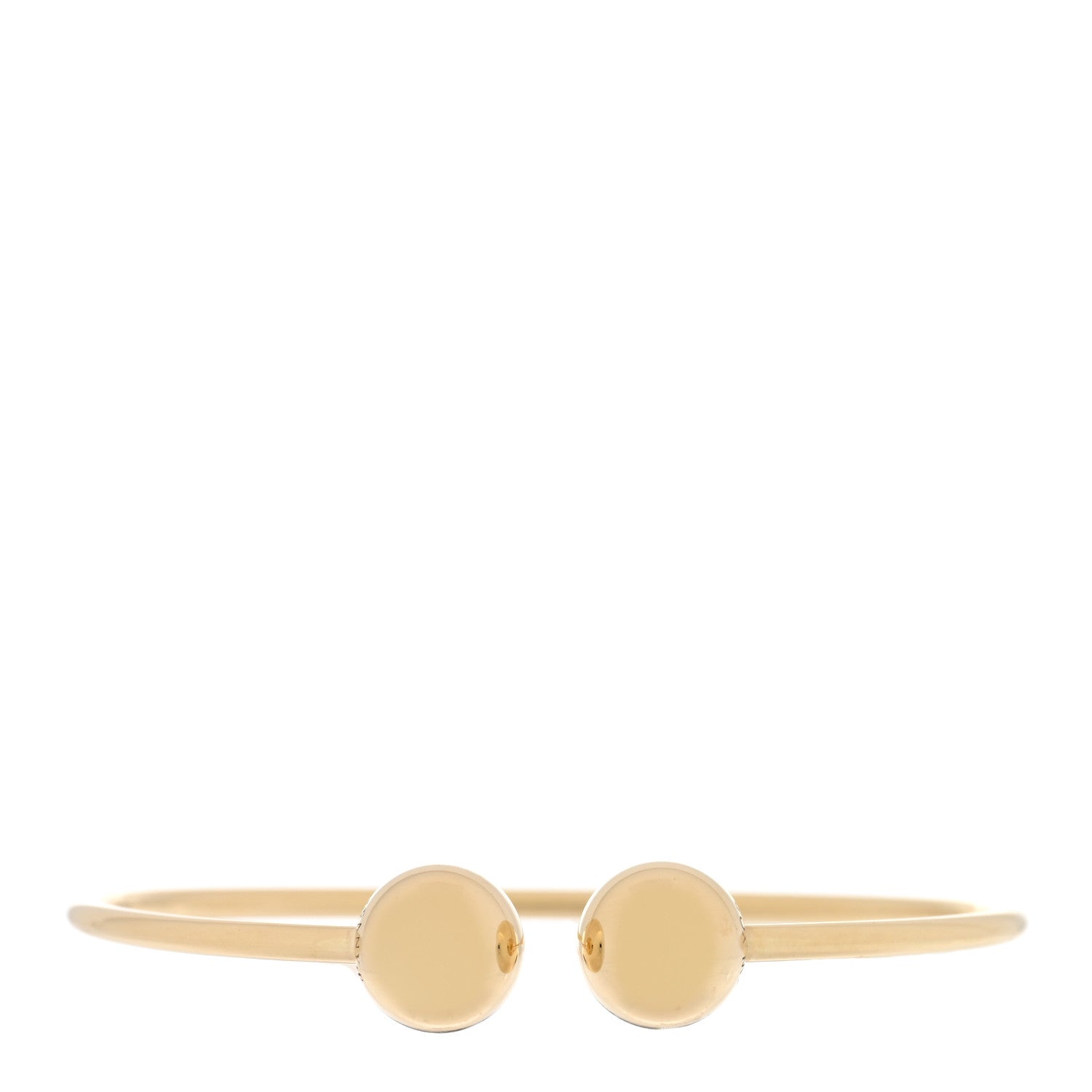 Tiffany 18K Yellow Gold 10mm HardWear Ball Wire Bracelet 1 of 4