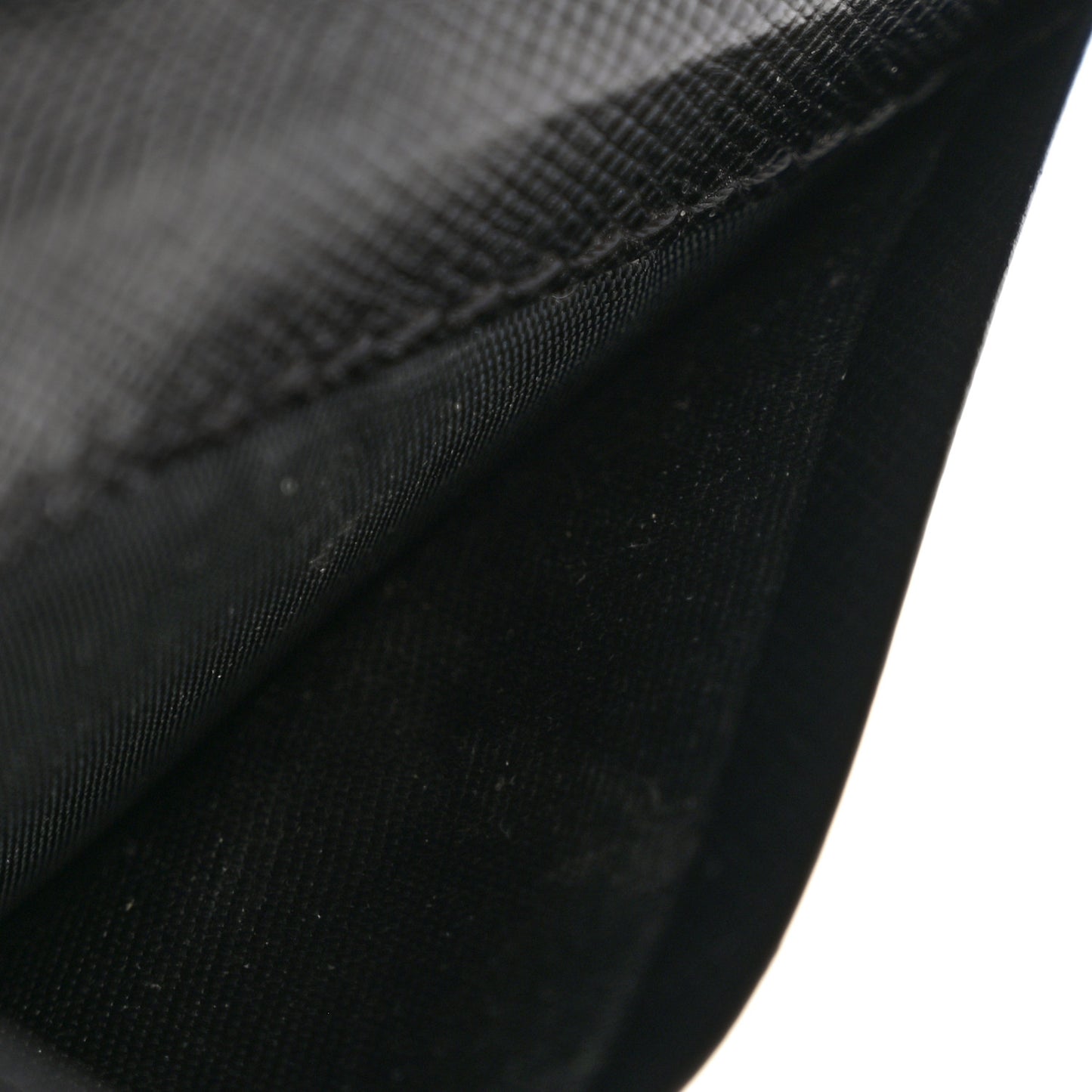 Saffiano Vernice Compact Zip Around Wallet Black
