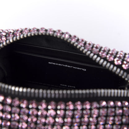 Alexander Wang Mesh Crystal Rhinestone Mini Heiress Pouch Pink 6 of 10