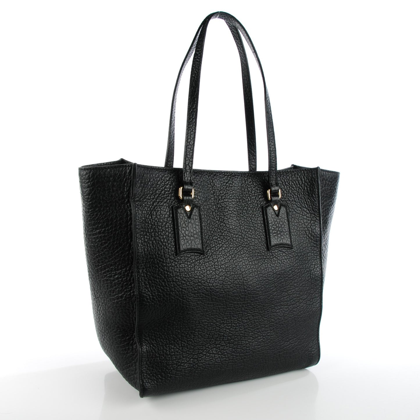 Heritage Grain Medium Woodbury Tote Black