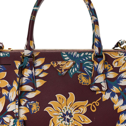 Prada Saffiano Print Medium Galleria Double Zip Tote Amaranto 10 of 17