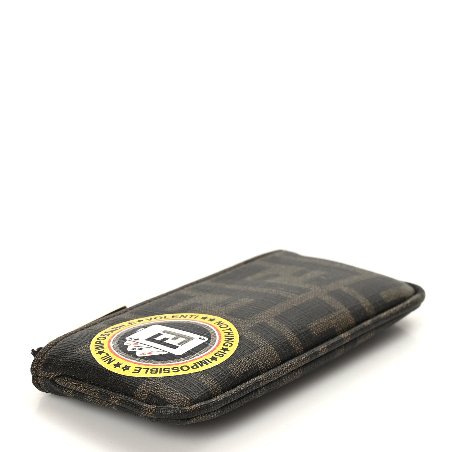 Fendi Zucca Spalmati Coin Pouch Key Case Tobacco 4 of 7