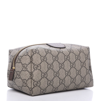 Gucci Soft GG Supreme Monogram Calfskin Medium Ophidia Cosmetic Case Beige Ebony New Acero 2 of 9