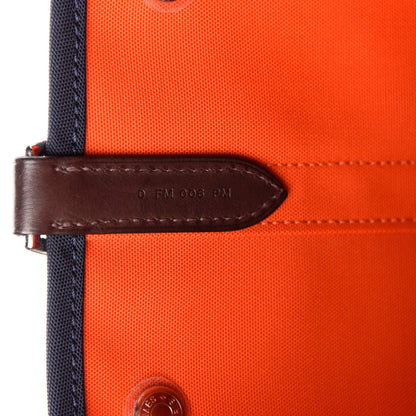 Hermes Toile Sac De Pansage Groom Bleu Navy Feu 7 of 11