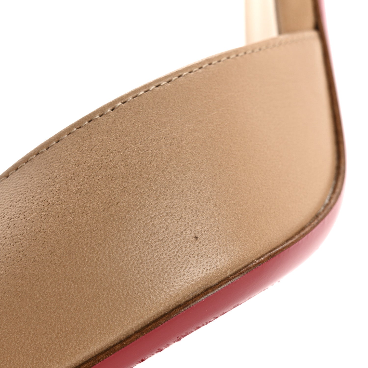 Christian Louboutin Kid O Kate Slingback 100 Pumps 37.5 Nude 9 of 11