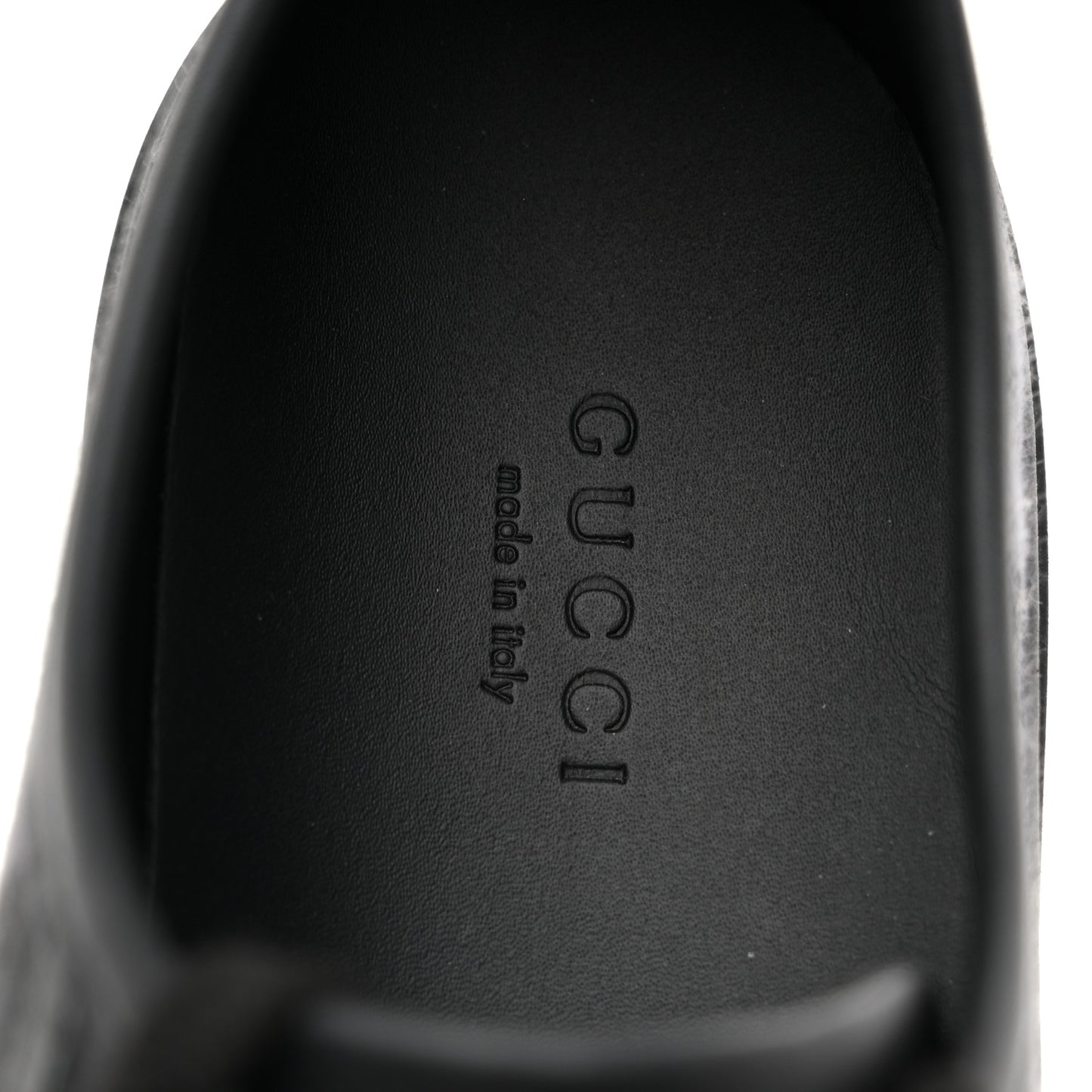 GG Monogram Calfskin Womens Low Top Sneakers 38 Piombo Black