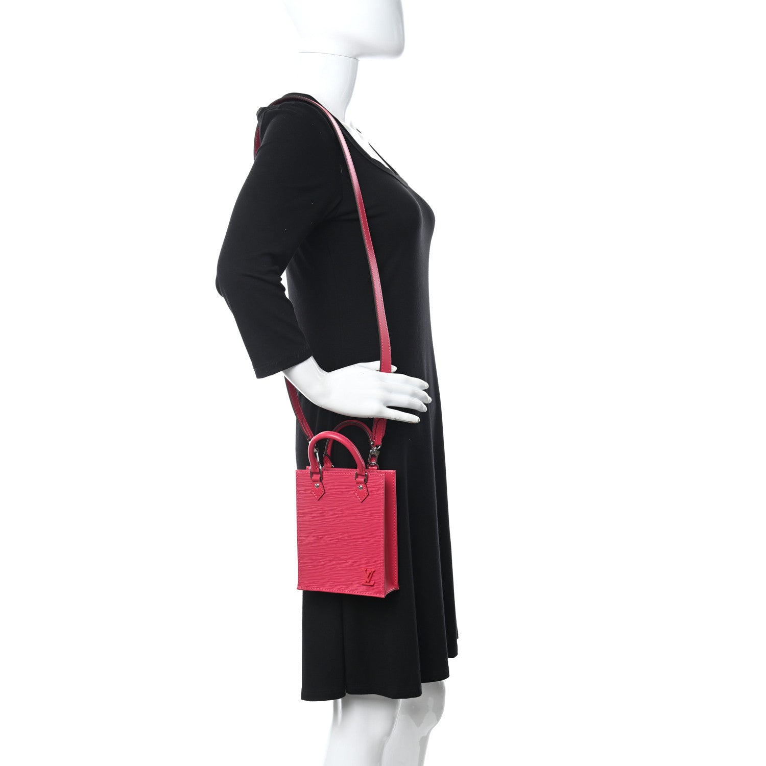 Louis Vuitton Epi Petit Sac Plat Rose Pondicherry 2 of 9
