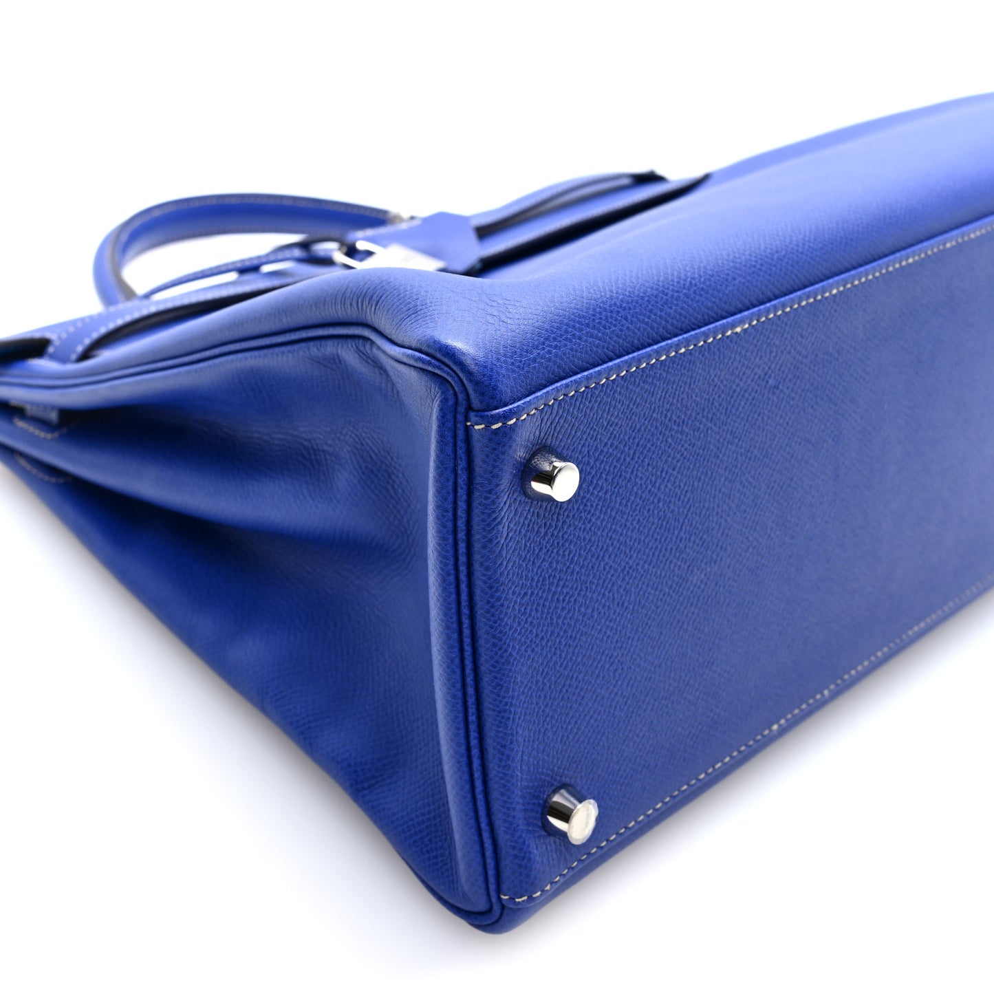 Epsom Kelly Sellier 35 Bleu Electrique
