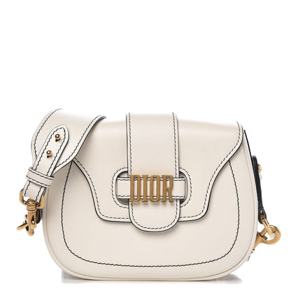 Christian Dior Calfskin D Fence Saddle Bag Latte 1 of 8