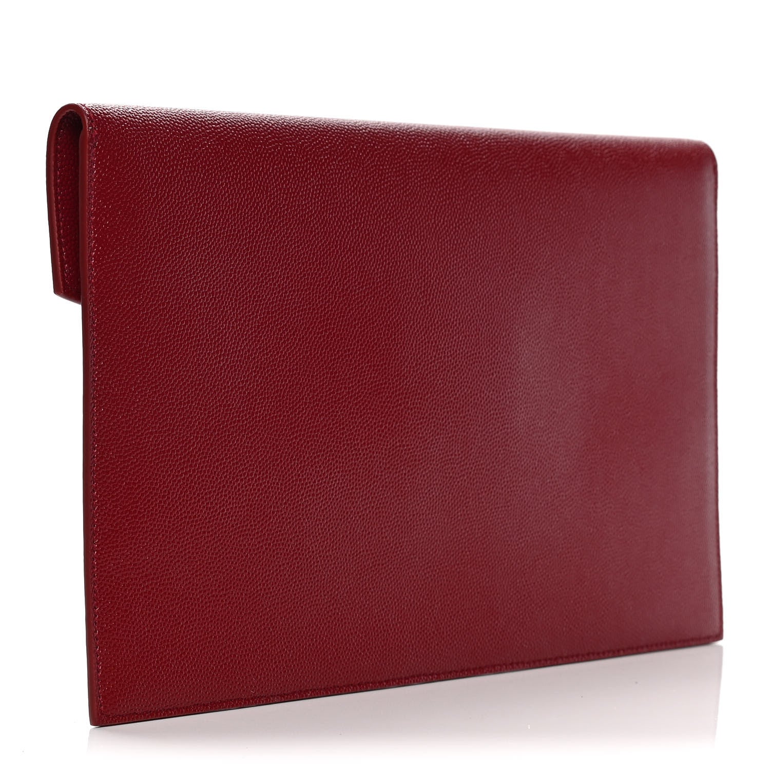 Saint Laurent Grain De Poudre Uptown Pouch Burgundy 9 of 15