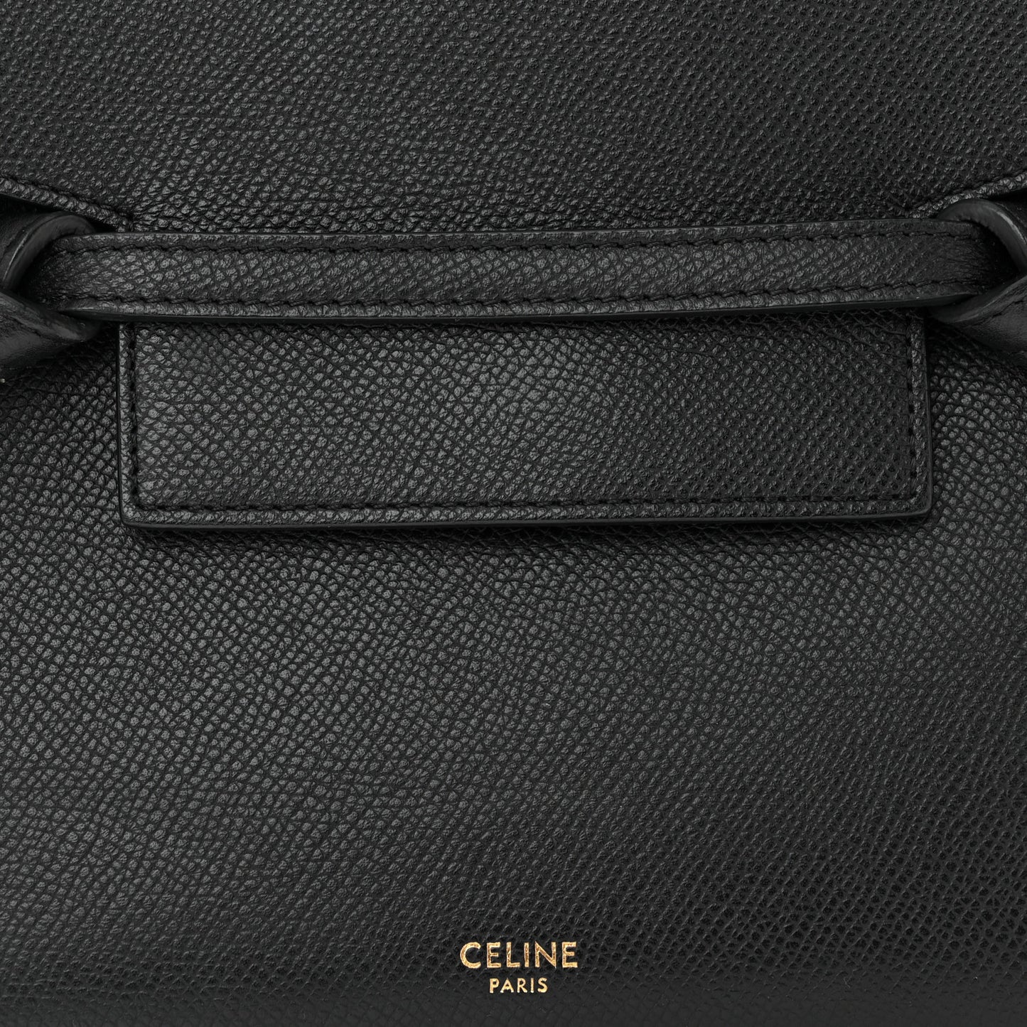 Grained Calfskin Nano Belt Bag Black