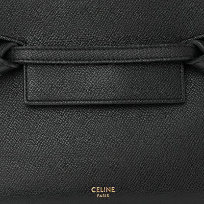 Celine Grained Calfskin Nano Belt Bag Black 7 of 9