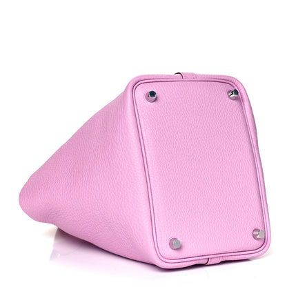 Hermes Taurillon Clemence Picotin Lock 18 PM Mauve Sylvestre 4 of 9