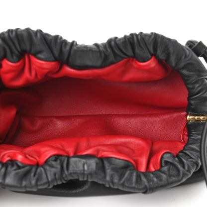 Mansur Gavriel Lambskin Mini Cloud Clutch Black Flamma 5 of 9