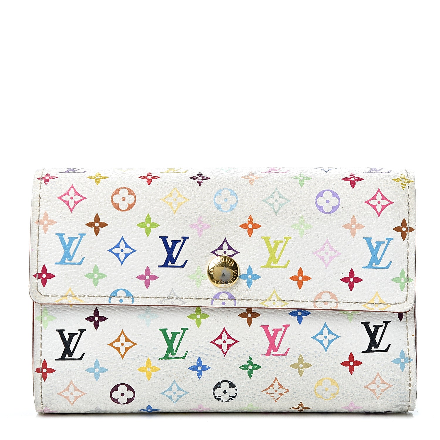 Louis Vuitton Monogram Multicolor Alexandra Wallet White 1 of 12