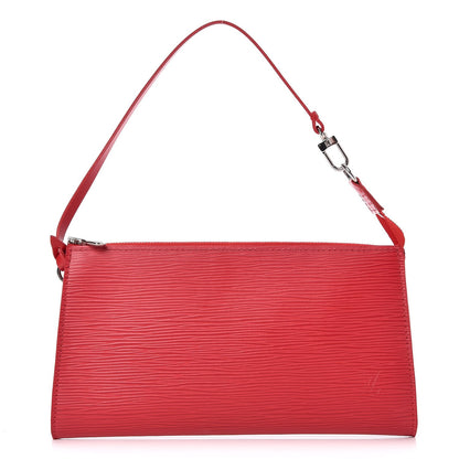 Louis Vuitton Epi Pochette Accessories 24 Rouge 1 of 7