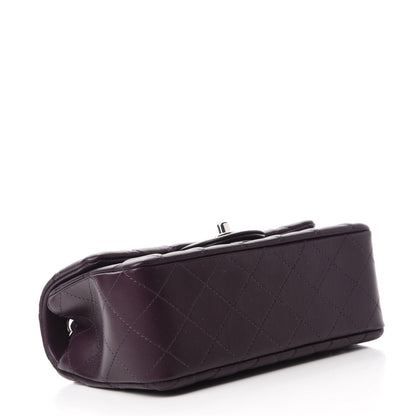 Chanel Lambskin Quilted Mini Rectangular Flap Dark Purple 4 of 11